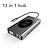 billige USB-huber-13 i 1 usb c hub adapter med trådløs lading usb c til hdmi 3,5 mm jack audio sd tf hdmi vga rj45 usb3.0 dockingstasjon for macbookpro