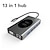 billiga USB-hubbar-13 i 1 usb c hub adapter med trådlös laddning usb c till hdmi 3,5 mm jack audio sd tf hdmi vga rj45 usb3.0 dockningsstation för macbookpro