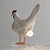 olcso Dekoratív fények-vicces asztali dekoratív kakas lámpa, taxidermy csirke tojás lámpa, élethű gyanta 3d led csirke tojás lámpa, újszerű kreatív tyúk a szobor asztali lámpa