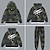cheap Sets-2 Pieces Kids Boys Hoodie Sweatpants Clothing Set  Long Sleeve Graphic Camouflage Print Cotton Outdoor Basic Daily Regular 3-12 Years Green Red