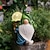 Недорогие Подсветки дорожки и фонарики-Солнечная светодиодная садовая карликовая статуя с солнечной смолой, волшебный шар, садовый свет, газон, патио, балкон, дорожка, наружное украшение