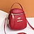 cheap Crossbody Bags-Women&#039;s Crossbody Bag Shoulder Bag Mobile Phone Bag PU Leather Outdoor Daily Holiday Zipper Large Capacity Waterproof Lightweight Solid Color Black Red Purple