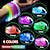 preiswerte Deko-10 Stück LED-Leuchtarmbänder, neonleuchtende Armreifen, leuchtende Armbänder, die im Dunkeln leuchten, Partyzubehör für Kinder und Erwachsene