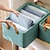 billige Tøjopbevaring-sammenfoldelig opbevaringsboks med stålramme, opbevaringskurv til tøjbukser med stor kapacitet, bærbar opbevaringsboks til hjemmegarderobe