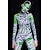 billige Karneval kostymer-Zombie Mama Cosplay kostyme Bodysuits Kattedress for hele kroppen Voksne Dame Ett Stykke Skremmende kostyme Fest Halloween Halloween Maskerade Mardi Gras Enkle Halloween-kostymer