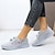 cheap Women&#039;s Sneakers-Women&#039;s Sneakers Flyknit Shoes Comfort Shoes Outdoor Daily Floral Embroidered Summer Flat Heel Round Toe Cute Casual Comfort Running Tissage Volant Elastic Band Black Pink Gray