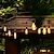 cheap LED String Lights-S14 Global Outdoor String Lights Commercial Grade Weatherproof Strand Edison Vintage Bulbs 10m10pcs/15m15pcs Hanging Sockets UL Listed Heavy-Duty Decorative Cafe Patio Lights for Bistro Garden