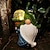 Недорогие Подсветки дорожки и фонарики-Солнечная светодиодная садовая карликовая статуя с солнечной смолой, волшебный шар, садовый свет, газон, патио, балкон, дорожка, наружное украшение