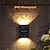 Недорогие Уличные светильники-Настенный солнечный светильник, водонепроницаемый садовый солнечный светодиодный светильник для наружного освещения, уличный фонарь, украшение для дома, балкона, крыльца, двора