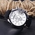 voordelige Quartz-horloges-Heren Quartz horloges Grote wijzerplaat Vrijetijdshorloge Zakelijk Wereldtijd Decoratie Leer Horloge