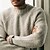 abordables Pull col rond-Homme Pull Pull d&#039;automne Sauteur A côtes Crocheté Tricoter Normal Tricoté Plein Col Ras du Cou Rétro Travail Usage quotidien Vêtement Tenue Hiver Noir Blanche M L XL