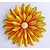 cheap Metal Wall Decor-1pc Metal Flowers Wall Decor Flower Wall Sculpture, Hand-Painted Floral Sculpture, Metal Wall Art Hanging Wall Decor For Indoor Outdoor Home Office Bathroom Kitchen Bedroom Living Room Garden