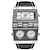 baratos Relógios Quartz-relógios de quartzo oulm para homens relógios de pulso esportivos masculinos com três fusos horários, mostrador quadrado casual, relógio de couro exclusivo masculino relogio masculino