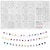 preiswerte Perlenherstellungsset-1400-teiliges Tonperlen-Buchstabenperlen-Set, 4 x 7 mm, weiße Acryl-Alphabetperlen, Buchstabenperlen für die Schmuckherstellung, Zahlenperlen, Herzperlen, Freundschaftsarmband-Perlenherstellung