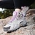 cheap Hiking Boots-Men&#039;s Women Boots Sporty Look Hiking Boots Trekking Shoes Hiking Walking Sporty Athletic Mesh PU Breathable Slip Resistant Mid-Calf Boots Lace-up Black Dusty Rose Purple Color Block Spring Fall