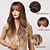 economico Parrucche trendy sintetiche-parrucche bionde ombre marroni 24 parrucche sintetiche lunghe con parrucche per capelli permanenti termiche naturali ad alta densità per le donne