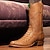 levne Cowboy &amp; Western Boots-Pánské Boty Kovbojské boty Komfortní boty Turistika Chůze Vinobraní Na běžné nošení Venkovní Denní PU Pohodlné Protiskluzové Nad kolena Povaleč Hnědá Zima