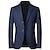 cheap Men&#039;s Blazers-Men&#039;s Blazer Business Wedding Party Fashion Casual Spring &amp;  Fall Polyester Plain Button Casual / Daily Single Breasted Blazer Red Dark Navy Blue Brown