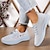 Χαμηλού Κόστους Γυναικεία Sneakers-Γυναικεία Αθλητικά Παπούτσια Παπούτσια Flyknit Παπούτσια άνεσης ΕΞΩΤΕΡΙΚΟΥ ΧΩΡΟΥ Καθημερινά Φλοράλ Κέντημα Καλοκαίρι Επίπεδο Τακούνι Στρογγυλή Μύτη χαριτωμένο στυλ Καθημερινό Ανατομικό Τρέξιμο