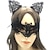 abordables Masque d&#039;Halloween &amp; Accessoires-masque de mascarade en dentelle pour femme, masque de mascarade noir pour femme masque de chat bandeau d&#039;oreille de chat avec tour de cou coeur