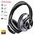cheap On-ear &amp; Over-ear Headphones-Oneodio A10 Hybrid Active Noise Cancelling Headphones Bluetooth With Hi-Res Audio Over Ear Wireless Headset ANC With Microphone