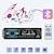 cheap Car Multimedia Players-1Din Car Radio Receiver Bluetooth MP3 Player Auto Audio Stereo FM USB SD AUX-in IR Remote Charging 7-Color Backlight 12V