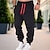 cheap Sweatpants-Men&#039;s Sweatpants Joggers Trousers Drawstring Elastic Waist Solid Color Comfort Breathable Casual Daily Streetwear Cotton Blend Sports Fashion Black-White Black Micro-elastic