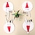 billige Samlefigurer-10 stk julepynt julehatter non-woven hatter julehatter kniv og gaffel sett jule vinflaske dekorasjoner