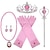 cheap Movie &amp; TV Theme Costumes-Cinderella Princess Elsa Princess Cosplay Jewelry Accessories Girls&#039; Movie Cosplay Cosplay Halloween Pink Red Blue Halloween Carnival Children&#039;s Day Gloves Crown Necklace