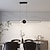 cheap Line Design-LED Pendant Light Linear Ceiling Pendant Light for Living Room Chandelier for Restaurant Dimmable with Remote Control Hanging Light Fixture for Office Sink Lamp 110-240V