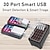 baratos Hubs USB-150 w carregador multi usb 30 portas usb estação de carregamento rápido carregador universal portatil para iphone 13 samsung xiaomi ipad tablet