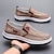 cheap Men&#039;s Slip-ons &amp; Loafers-Men&#039;s Loafers &amp; Slip-Ons Slip-on Sneakers Walking Casual Daily Canvas Breathable Loafer Khaki Gray Summer Spring