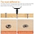 billige Håndværktøj-5 stk. træbearbejdningsforsænket borekronesæt, med 1/4&quot; sekskantskaft til gør-det-selv træbearbejdning med en l-nøgle #5 #6 #8 #10 #12