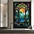 cheap Window Films-Stained Glass Window Privacy Film, UV Blocking Window Film, Colorful Flower Pattern Door Covering for Bathroom Office Kitchen Window Home Decor