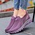 cheap Women&#039;s Sneakers-Women&#039;s Sneakers Slip-Ons Flyknit Shoes Platform Sneakers Slip-on Sneakers Outdoor Work Athletic Solid Color Summer Flat Heel Round Toe Casual Comfort Running Hiking Tissage Volant Black Red Purple
