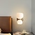 billige Indendørsvæglamper-lightinthebox led væglampe varmt hvidt glas 24cm moderne led baggrund væglampe stue soveværelse sengekant indendørs væglampe lysende lampet 1 stk 110-240v