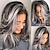 cheap Synthetic Trendy Wigs-Long Layered Grey Wigs for Women Silver Wavy Wig Natural Looking Hair Replacement Wigs Synthetic Heat Resistant Hair Wig for Daily Party Use Christmas Party Wigs