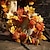 billiga Konstgjorda växter-170 cm konstgjord lönnranka, höstlönnlövsgirland, trädgårdsdekoration för utomhusbruk, dekoration för bröllopsfestfest, dekoration för höstens Thanksgiving halloween-rum