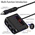 cheap Car Charger-100W 12V Multi-function Car Charger with LED Voltage Display 3 Car Cigarette Lighter Socket 4 Usb Port Car Adapter QC 3.0 Fast Charging Cigarette Lighter Splitter Power Plug Adapter