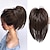 cheap Chignons-Messy Bun Hair Piece Claw Clip in Hair Buns Hair Piece for Women Straight Short High Ponytail Extension Tousled Updo Faux Hair Bun Scrunchies for Girls