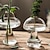 billige Statuer-glassvase søt gjennomsiktig soppdesign vase hydroponisk gjennomsiktig spisebord liten vase brukt til hjemmedekorasjonsgaver 1 stk