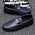 cheap Men&#039;s Slip-ons &amp; Loafers-Men&#039;s Loafers &amp; Slip-Ons Moccasin Casual Outdoor Daily Faux Leather Breathable Comfortable Slip Resistant Loafer Black Navy Blue Spring