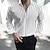 cheap Men&#039;s Dress Shirts-Men&#039;s Dress Shirt Button Down Shirt Collared Shirt Black White Red Long Sleeve Striped Collar Wedding Work Clothing Apparel
