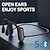 abordables Casques supra-auriculaires et circum-auriculaires-Écouteurs sans fil Bluetooth 5.2 à oreille ouverte sans douleur étanche avec crochet d&#039;oreille écouteurs stéréo mains libres avec micro pour course vélo casque de sport