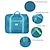 billige Opbevaring og sortering-Nylon Taske / Opbevaringstasker Rektangulær Transporterer Hjem Organisation Opbevaring 1 stk