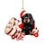 ieftine Decorațiuni de Crăciun-Ornament pentru agățat mașină pentru câine, breloc acrilic imprimat plat 2d, ornament acrilic opțional și accesorii pentru oglinda retrovizoare pentru mașină pachet de cadouri comemorative