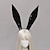 billiga Hårstylingstillbehör-handgjorda söta kanin flicka piga huvudbonad lolita halloween festklänning läder hårband