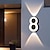 abordables luces de pared al aire libre-números de casa led luz de pared exterior ip65 impermeable led número de dirección de casa flotante acero inoxidable números de casa grandes y modernos para exterior, patio, calle 110-240v