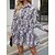 cheap Mini Dresses-Women&#039;s Work Dress Fashion Semi Formal Dress Ruffle Button Mini Dress Long Sleeve Shirt Collar Regular Fit Color Block White Fall S M L XL XXL