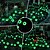 economico Halloween all&#039;Aperto-1 pc 0.5 W Luci LED ad energia solare Ad energia solare Impermeabile Decorativo Verde 1.2 V Cortile Giardino 6 Perline LED Halloween